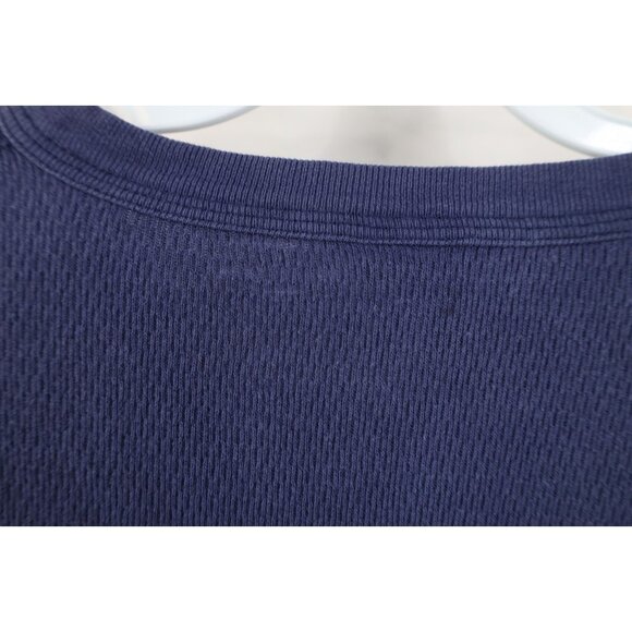 Vtg 70s Streetwear Mens Large Tall Thermal Waffle Knit Long Sleeve T-Shirt USA - Picture 8 of 12